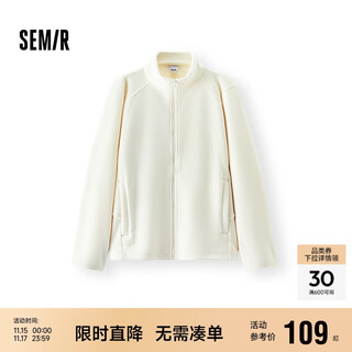 Semir jacket women's split tight stand-up collar jacket slimming 2025 winter anti-static polar fleece inner 109725108002