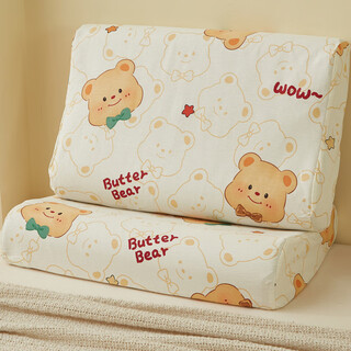 Boyang (beyond) same style cotton latex pillowcase 40x60 pair children's rubber memory pillowcase 30x50 baby pillow core liner reddy bear cotton latex pillowcase 1 piece 27cm*44cm