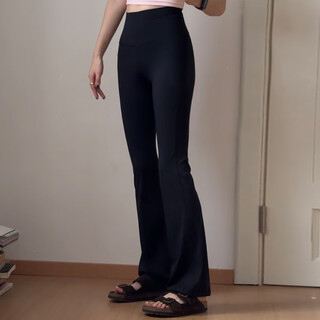 Yoyo recommends yoga pants lu same style nude stretch high waist pilates slim fit fitness pants for women black l 120-130jin jin equals 0.5 kg