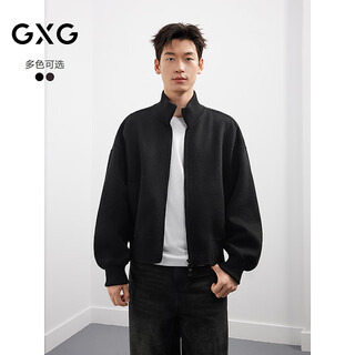 Gxg men's american casual stand collar double-sided wool short coat men's 25th winter new style #g25d064001 black m