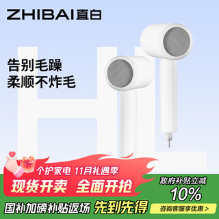 Straightforward foldable hair dryer negative ion hair care constant temperature quick-drying home portable hair dryer bass sofa hair dryer student dormitory birthday gift female hl380 white