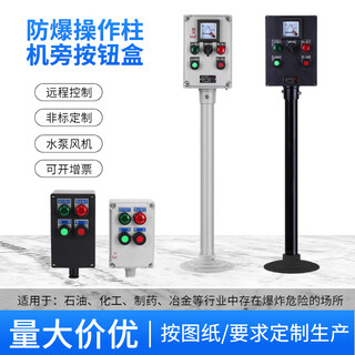 Oemgbzc explosion-proof and anti-corrosion operating column with column lbz three-proof box button control box next to the machine remote on-site operation box 2 buttons wall-mounted
