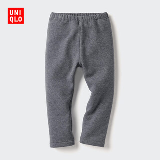 Uniqlo infant and toddler polar fleece leggings with fleece lining 478432 478432/08 dark gray 90