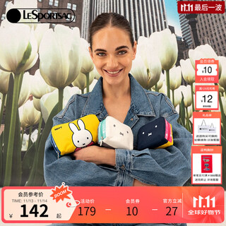 Lesportsac lebo poetry bag women's bag new joint clutch bag cosmetic bag gifts for girls miffy rabbit and friends