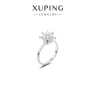 Xuping xuping jewelry rotating ring three-dimensional flower design versatile gift for girls x001207393 ring #8k