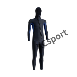 Miehone 3mm wetsuit hooded men's and women's thickened warm wetsuit wetsuit anti-cold winter swimsuit quick-drying breathable anti-freeze 3m s weight 45-55 kg