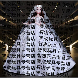 Shantou lincun 60cm wedding dress princess doll dress up set girls and children toys new wedding dress e-commerce packaging music version 60cm