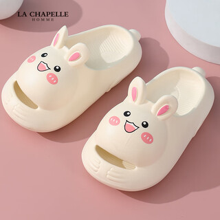 La chapelle homme boys and girls indoor and outdoor non-slip bathing soft bottom cute cartoon sandals lxt2502 white 30
