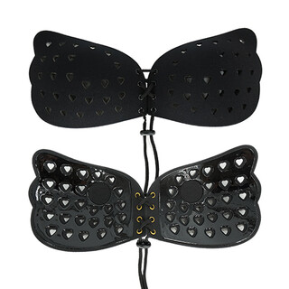 Breathable hole lala goddess bra patches invisible gathering breast patches silicone bra patches wedding dress special patches black a