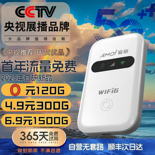 小讯智能【送一年免费流量】5G千兆网速移动随身wifi6 25款免预存双频高速全新升级无限制流量无线车载宽带 全网通【顶配版】-赠送1年流量-双频多核