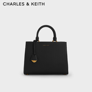 Charles&keith tag large-capacity tote bag portable shoulder gift for mother bag female bag birthday gift ck2-50160152 black black l