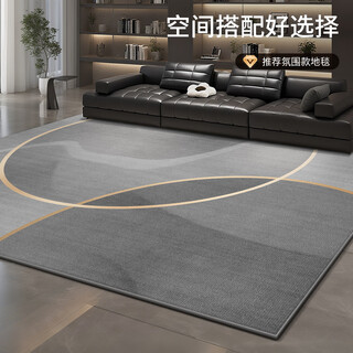 Xichen carpet living room gray light luxury high-end 2026 new no-wash wipeable sofa floor mat bedroom home cutting and customization chaos 200cmx300cm timan velvet
