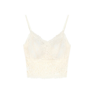 Pure lust style lace tube top for women summer hottie slim short style with breast padding beautiful creamy white one size