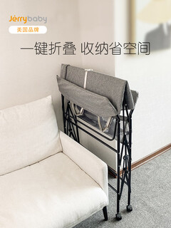 简魅尿布台婴儿护理台洗澡台新生儿宝宝换尿布按摩台可折叠 深灰色