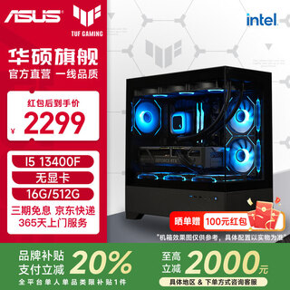 Asus family bucket i5 14600kf/12600kf/5060/5060ti/5070 tuf assembled computer e-sports game live broadcast ai productivity host diy complete machine configuration 1 13400f丨16g丨512g丨no graphics card
