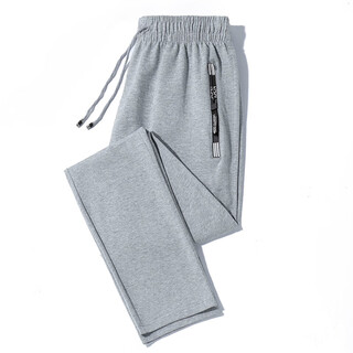 Heilan house (hla) spring and autumn casual pants gray sweatpants men's straight leg loose autumn loose sports pants versatile casual pants light gray 6xl