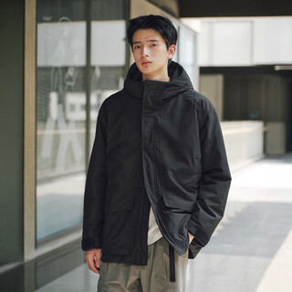 White trace light shield 80g gold label p cotton workwear parker hooded cotton clothes primaloft cotton clothes black l