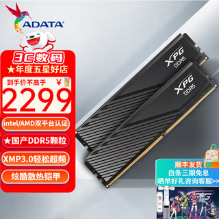 Adata xpg veyron d300 ddr5 memory stick desktop vest memory game overclocking supports expo domestic/hynix particles adapted to 9800x3d applicable ai hardware c36 domestic particles 16g*2 6000 black