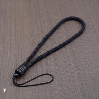 Fat donglai's same style handlebar lanyard free of braiding sandalwood rope embossed ruyi finger rope car key chain anti-lost black wrist rope circumference about 30cm