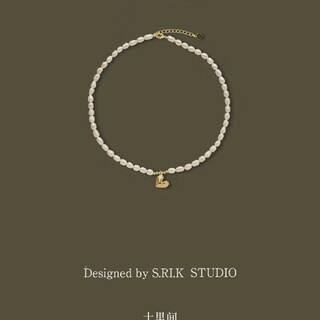 Shilijian rarely makes full pearls. french romantic three-dimensional cut heart baroque necklace freshwater pearls