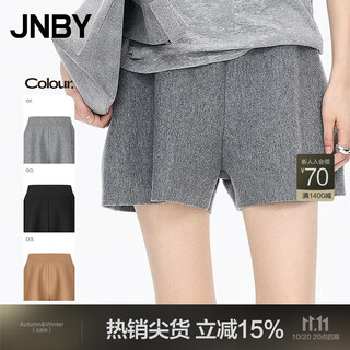Jnby/jiangnan buyi shopping mall same style 25 autumn new shorts cashmere wool a type loose 5p9e13390 073/miscellaneous ash m