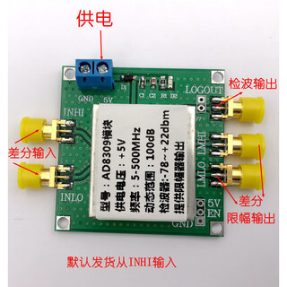 Ad8309 100db dynamic range detection with limiting output can be used as fsk psk demodulation 500mhz