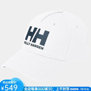 Helly hansen, hh helly hansen baseball cap for men and women spring and summer sun protection hat cotton fashion breathable leisure sports 67434 001 white white one size