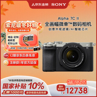 Sony (sony) alpha 7c ii full-frame mirrorless camera creative filter standard lens set silver (including 2860 lens) (a7c2/a7cm2)