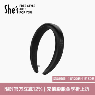 She s akiko dopamine simulated silk satin high skull headband pressure hair headband hairpin headdress birthday gift for girlfriend black g0