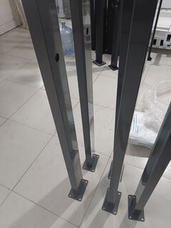 Gongma new energy charging pile column charging pile bracket universal bracket thickened base thickened square tube 60x120 backplate model, comes with hooks, expansion screws, small screws, and coils