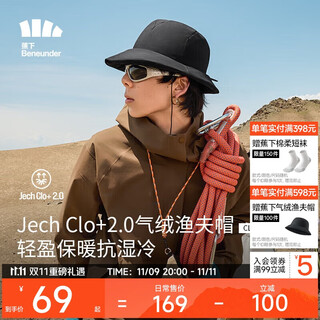 Beneunder air velvet hat, autumn and winter sun protection hat, same style sun hat for men and women, warm fisherman hat