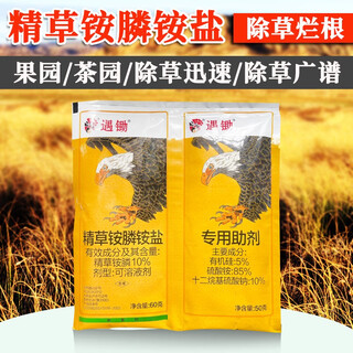 When encountering hoeing essence, glufosinate ammonium salt herbicide orchard, tea garden, oxgrass, small flying pod kills broad-spectrum grass-killing pesticides, removes root rot, 100 sets