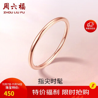 Saturday fortune 18k gold ring for women, plain gold ring, birthday gift, glossy (single), size 15