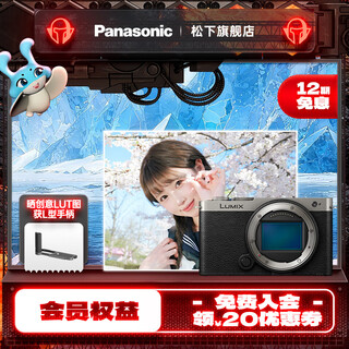 Panasonic lumix s9 full-frame camera l-mount mirrorless camera mirrorless digital camera silver single body