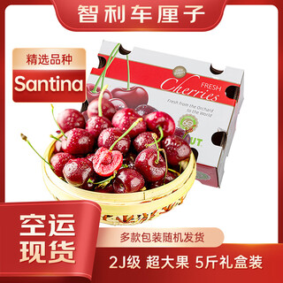 Fun to try chilean cherries 2j grade fruit diameter about 28-30mm 5jin jin equals 0.5kg gift box fruit gift box