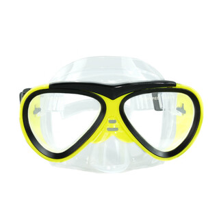 Qinbangbang new children's diving goggles snorkel set anti-fog water full dry mask swimming goggles silicone snorkeling swimming equipment yellow