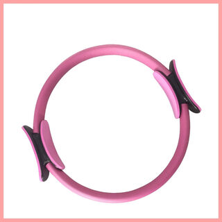 Diwei pilates circle, resistance circle, back shaping yoga ring, magic circle, leg clamp, pelvic floor muscle fitness training equipment, non-slip model - peach pink resistance about 6kg