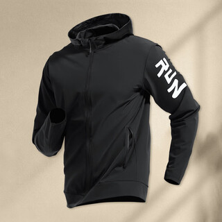 Bmai (bmai) sports windbreaker jacket men's quick-drying windproof running training clothing half-zip outdoor long-sleeved cycling equipment top black b windproof_quick-drying_jacket m_100-120jin jin equals 0.5 kg