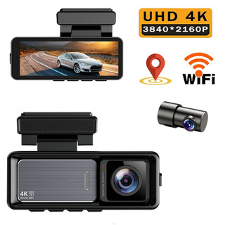 Xiaomi baby cross-border driving recorder 4k front and back dual recording hd night vision wifi interconnected parking monitoring recorder front 4k+1080 rear pull 1+built-in gps