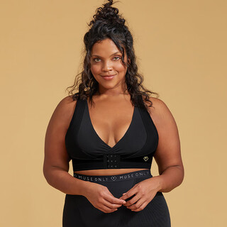 Twilight museonly adjustable breast support sleeping bra anti-sagging gathering anti-expansion shrinking secondary breasts beautiful back cold brew ice coffee cool black s (ready stock)