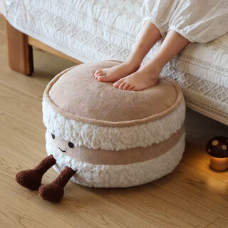 Jinpan tatami futon home living room floor cute bread stool removable and washable footstool for shoe stool b&b seat cushion bread stool
