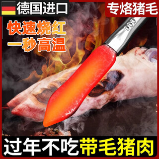 German electric soldering iron high-power burning pig hair anti-scalding pig skin and pig trotters scalding meat device household small hair removal artifact 800w large three-plug wooden handle