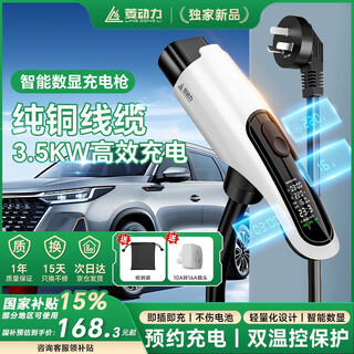 Lingli power vehicle charging 3.5kw new energy vehicle portable charging gun is suitable for xiaopeng ideal wuling car geely star yuanji krypton xiaomi su7