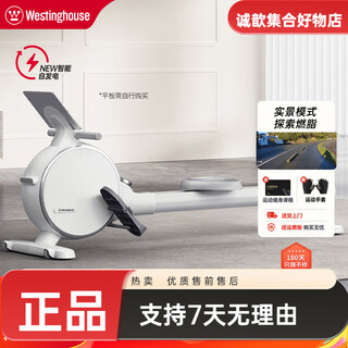 Westinghouse american westinghouse rowing machine home magnetically controlled resistance gym indoor rowing machine aerobic fitness wireless self-generating/real-scene simulation/32dz white