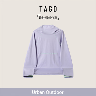 Tagd china fashionable design top moisture-absorbent quick-drying antibacterial hooded sweatshirt outdoor sports hiking cycling top yuanshi purple m