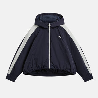 彪马（PUMA）女装T7运动服休闲夹棉外套637441 63744116蓝色 XL