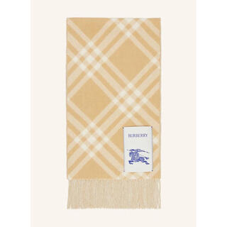 Burberry men's scarf warm and anti-style pattern winter outdoor shawl classic ecru/ beige one size