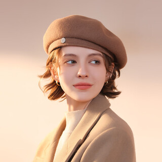 Zhenxiang hat women's autumn and winter warm large head circumference wool hat beret new year's birthday gift b645