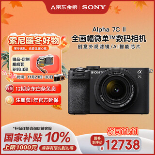 Sony (sony) alpha 7c ii full-frame mirrorless camera creative filter standard lens set black (including 2860 lens) (a7c2/a7cm2)