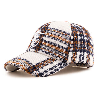 Men's hats autumn and winter high-end hats men's autumn and winter versatile baseball caps women's winter warm and fashionable peaked caps for men white m size 55-58 points 5cm adjustable